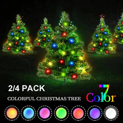 Waterproof solar Christmas lights for backyard