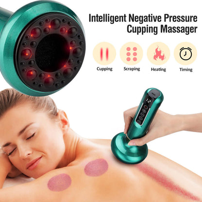 Electric Cupping Device with heating and massage functions