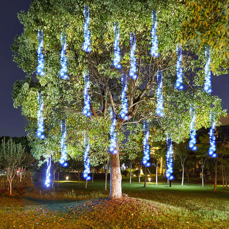 Christmas Outdoor Courtyard Hanging Meteor Shower Lights 