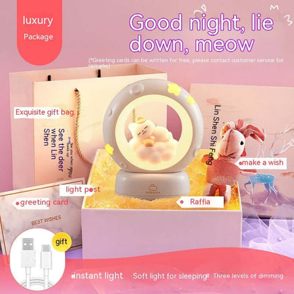 Small Night Lamp Bedroom Bedside Sleeping Table Lamp 