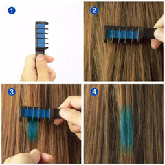 Hair Color Dyeing Temporary Mini Disposable Crayons 
