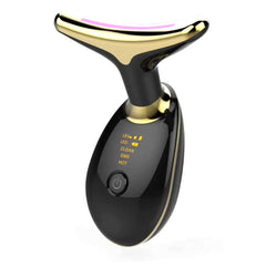 EMS thermal neck lifting massager with LED display, designed for skin tightening and wrinkle removal.