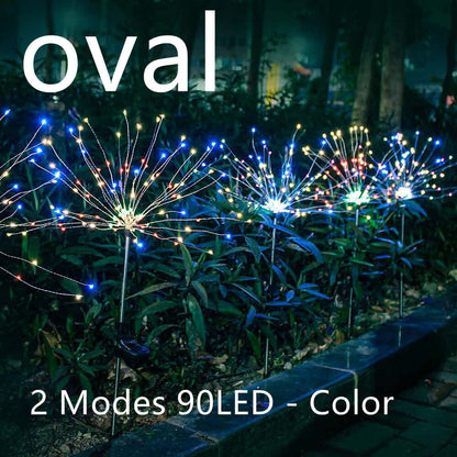 Solar Fireworks Lights Christmas Outdoor Decoration