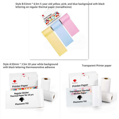 Portable Mini Thermal Label Printer Home Photo Printer