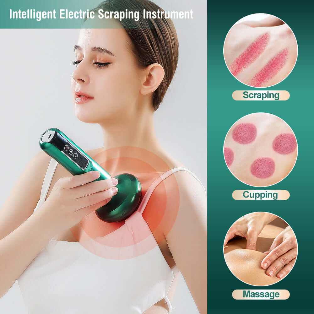 Electric Cupping Device with heating and massage functions