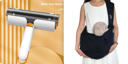 Pet Hair Removal Roller 2 In 1 Portable Washable Brush 