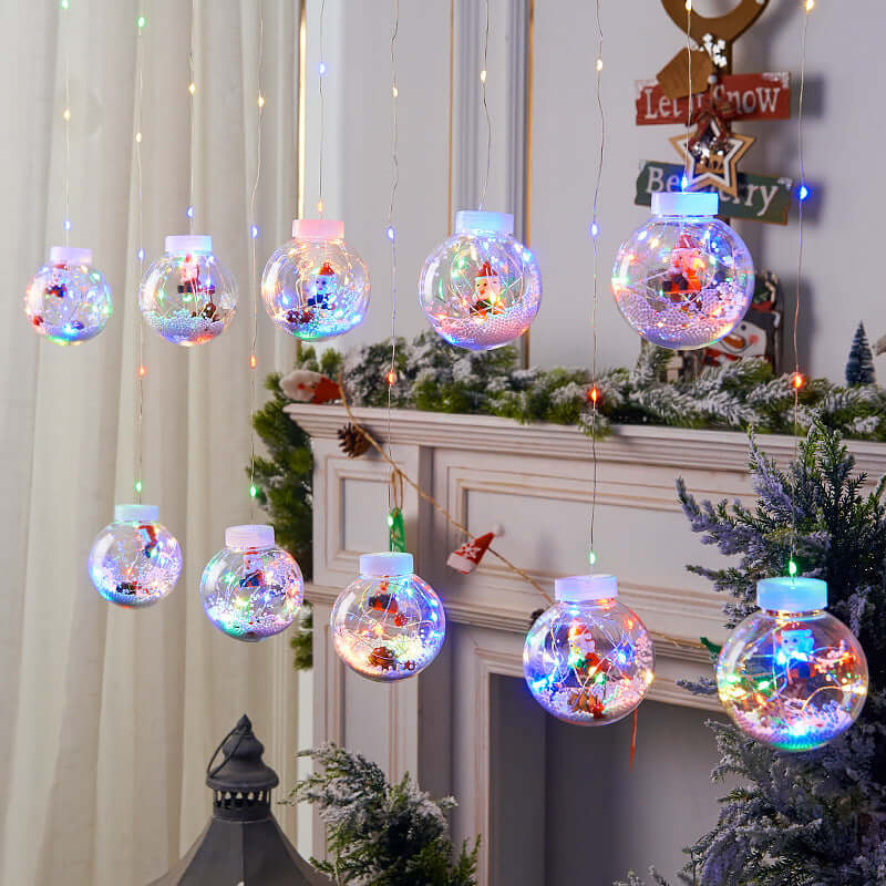 Christmas Led Wishing Ball String Lights Decorations