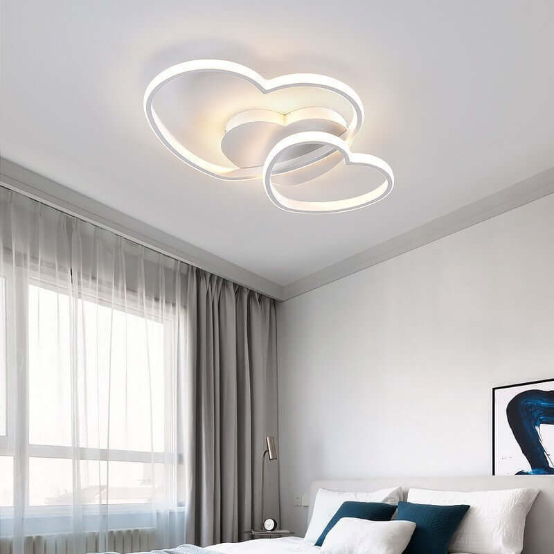 Doppel Herz Children's Room Bedroom LED Ceiling Light