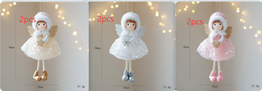 Christmas Winter Mesh Angel Big Eyes Girl Pendant