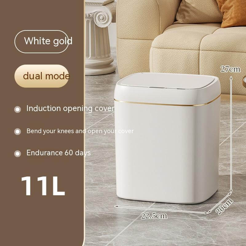 View details for Smart Trash Can With Lid For Bedroom And Living Room Kitchen Storage Box Trash Can Induction Small Car Box Automatic Smart Dustbin Smart Trash Bin Smart Trash Can With Lid For Bedroom And Living Room Kitchen Storage Box Trash Can Inductio