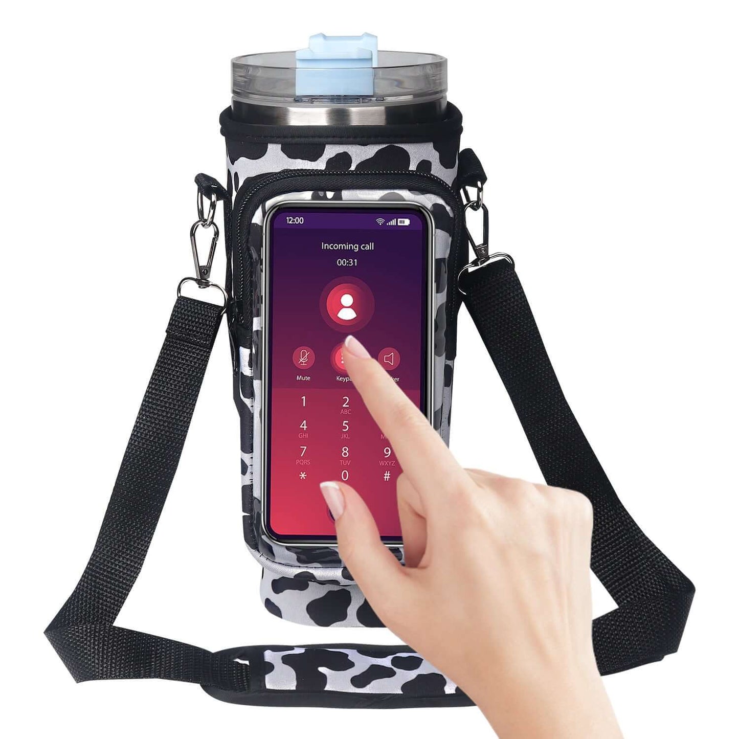 40oz Tumbler Sleeve with Phone Holder
