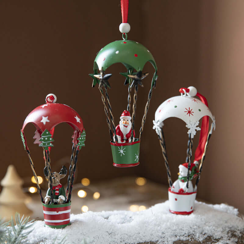 Christmas Hot Air Balloon Pendant Decorations Tree Hangings