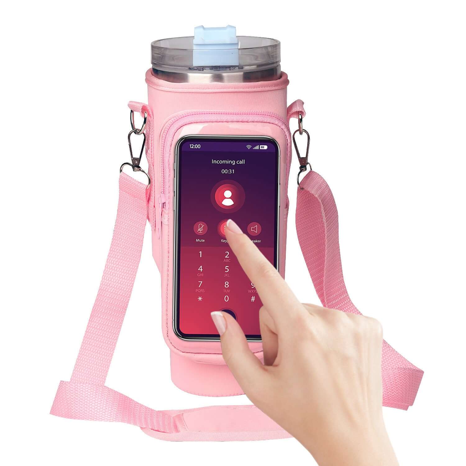 40oz Tumbler Sleeve with Phone Holder