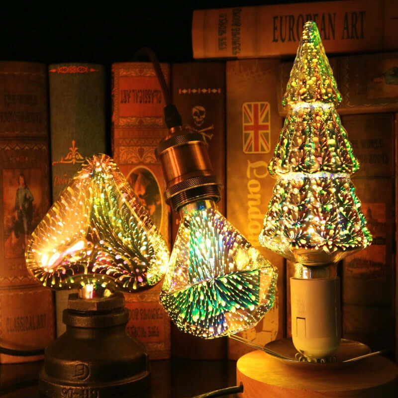 Christmas Lights Home Decorations 3D Fireworks Bulb 