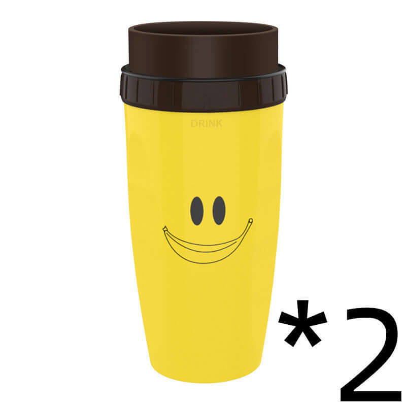 Portable Tumbler Cup  Double Wall Travel Bottle with Straw