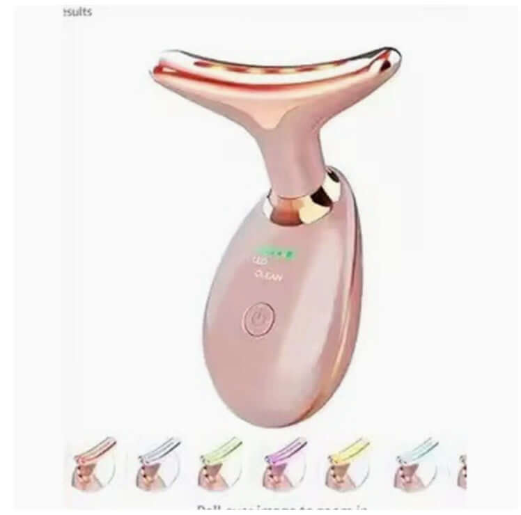 EMS thermal neck lifting massager for wrinkle removal and skin tightening with electric microcurrent technology.