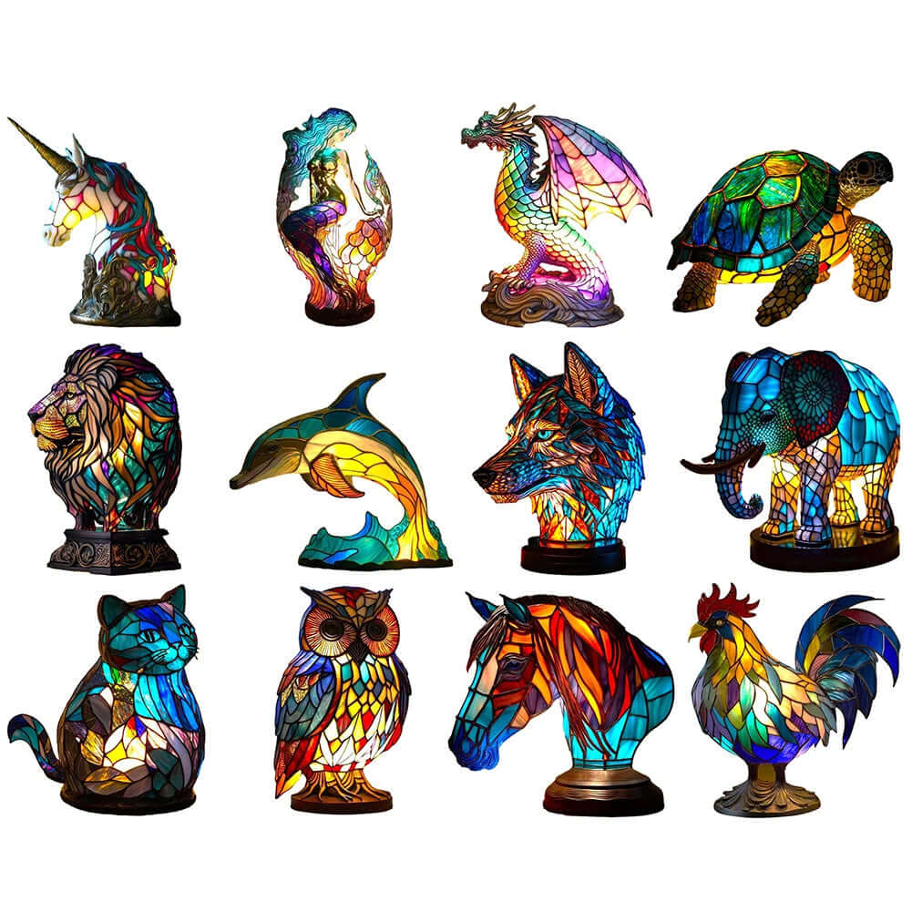 3D Colored Animal Desk Lamp Animal Decorative Night Light 