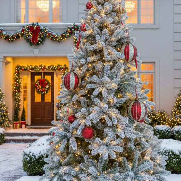 4PCS Set Glass Ball Ornaments christmas decorations for tree