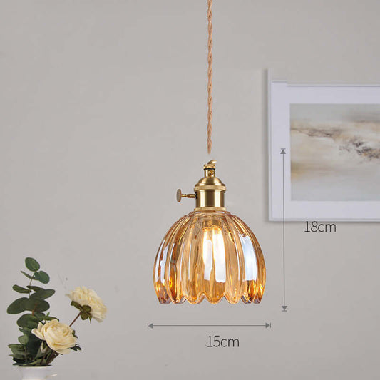 Cafe Brass Glass Chandelier Elegant Lighting Fixture