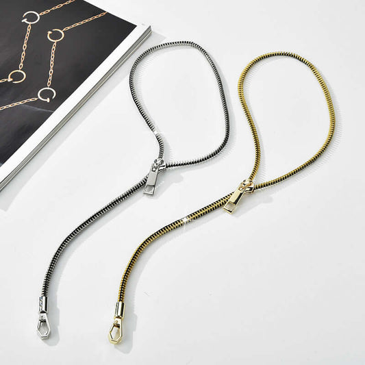 Personalized Hip Hop One Style For Dual Zipper Necklace