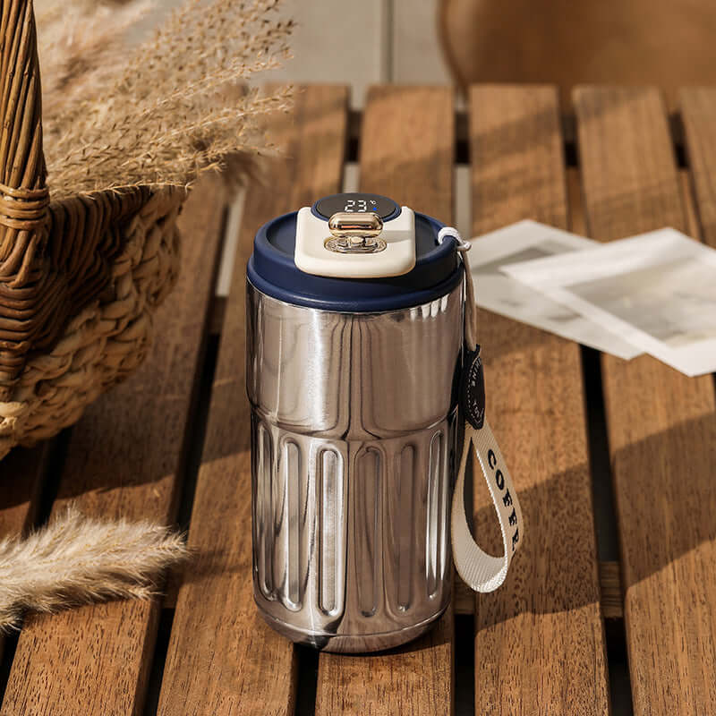 Smart Digital Thermal Bottle Portable Coffee Mug 