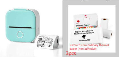 Portable Mini Thermal Label Printer Home Photo Printer