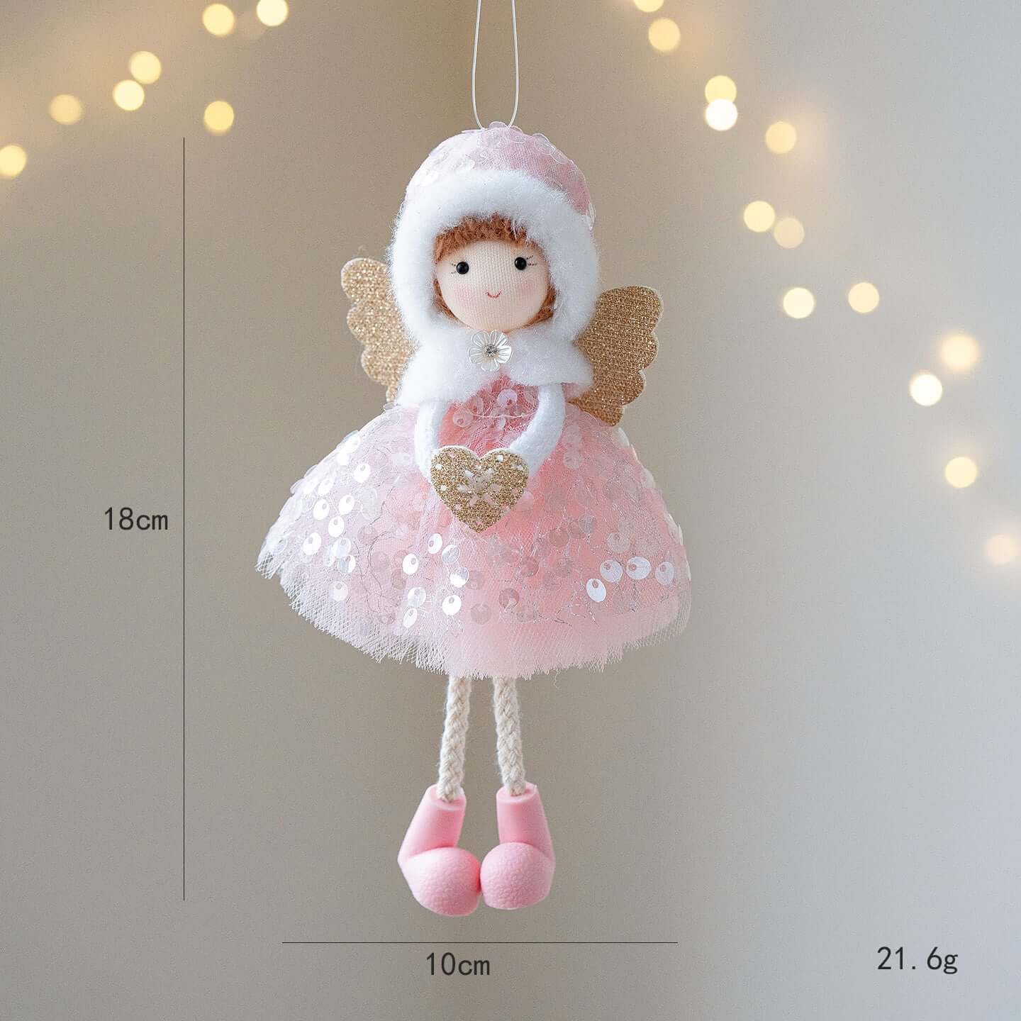 Christmas Winter Mesh Angel Big Eyes Girl Pendant