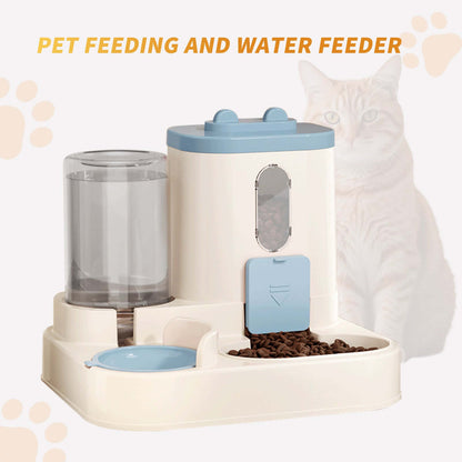 Automatic 2-in-1 Cat Food & Water Dispenser