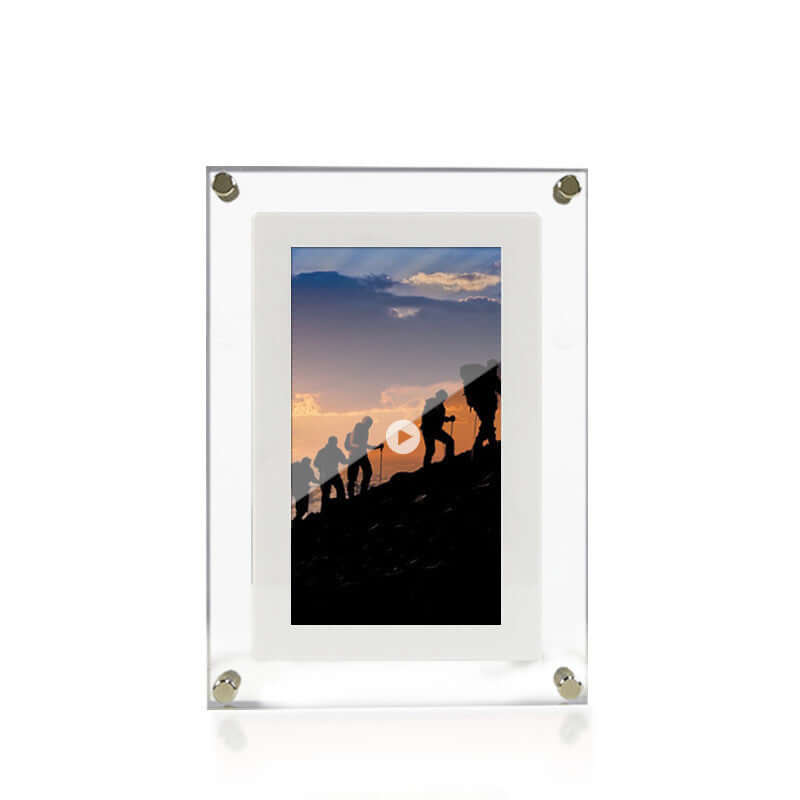 View details for Digital Picture Frame Acrylic Video Player Digital Photo Frame Vertical Display With 1GB And Battery Type C Video Frame Gift For Loved Digital Picture Frame Acrylic Video Player Digital Photo Frame Vertical Display With 1GB And Battery Ty