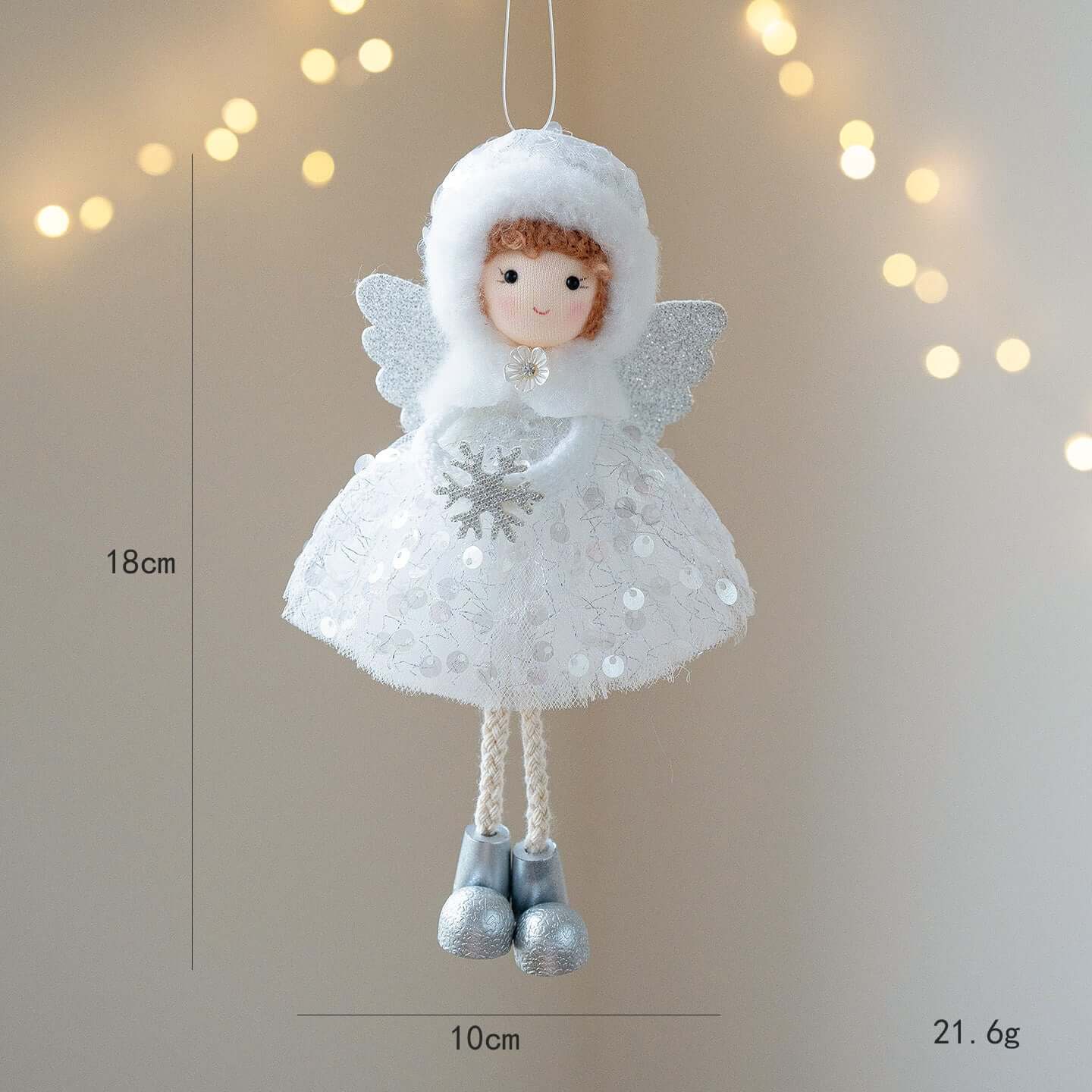 Christmas Winter Mesh Angel Big Eyes Girl Pendant