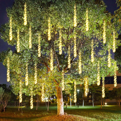Christmas Outdoor Courtyard Hanging Meteor Shower Lights 