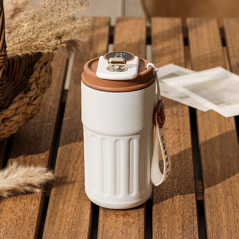 Smart Digital Thermal Bottle Portable Coffee Mug 