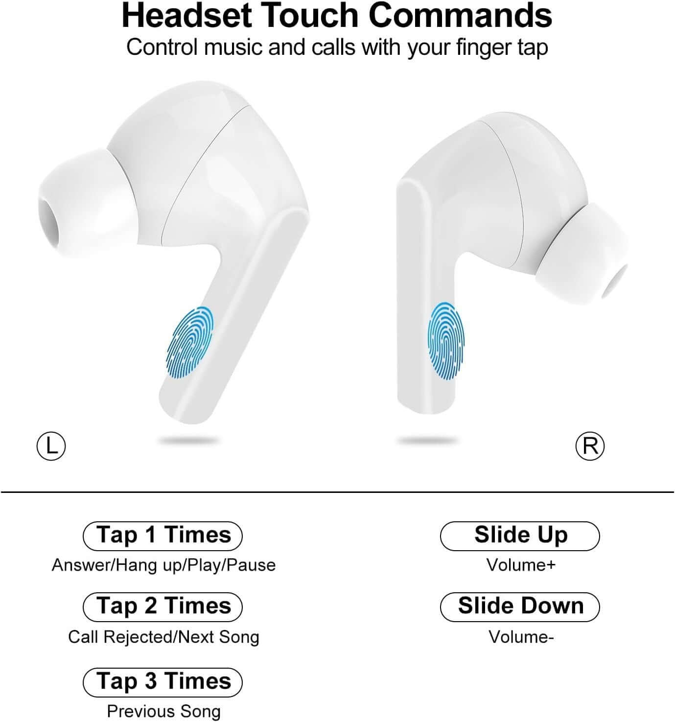 wireless ear buds with touch controls