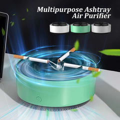 Smoke removal air purification ashtray