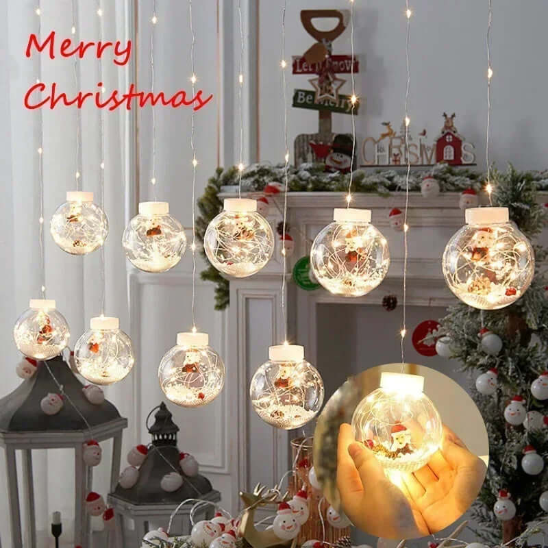 Christmas Led Wishing Ball String Lights Decorations