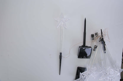 Christmas Solar Stake Lights 8Pack Star Path Lights