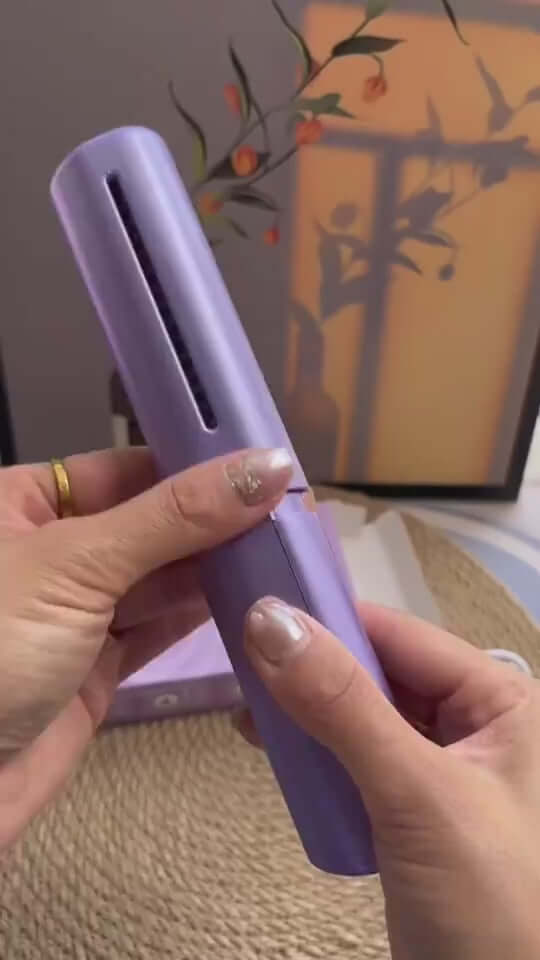 Professional Wireless Hair Straightener Curler Comb Heating