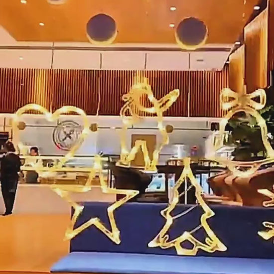 Christmas LED Suction Cup Chandelier Santa Claus