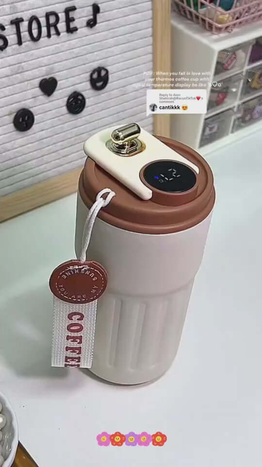 Smart Digital Thermal Bottle Portable Coffee Mug