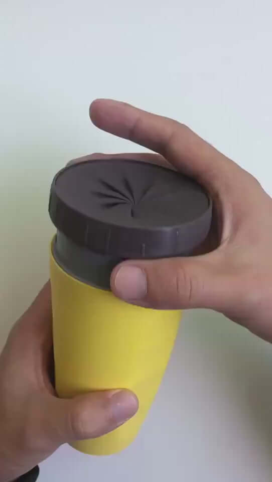 Stay hydrated with this portable tumbler cup. Double-wall insulation keeps drinks hot or cold. Great for kids and adults on the go.