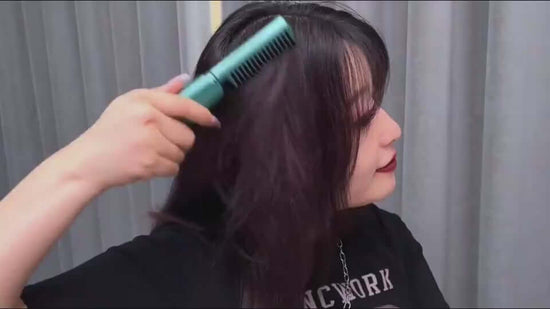 Professional Wireless Hair Straightener Curler Comb Heating