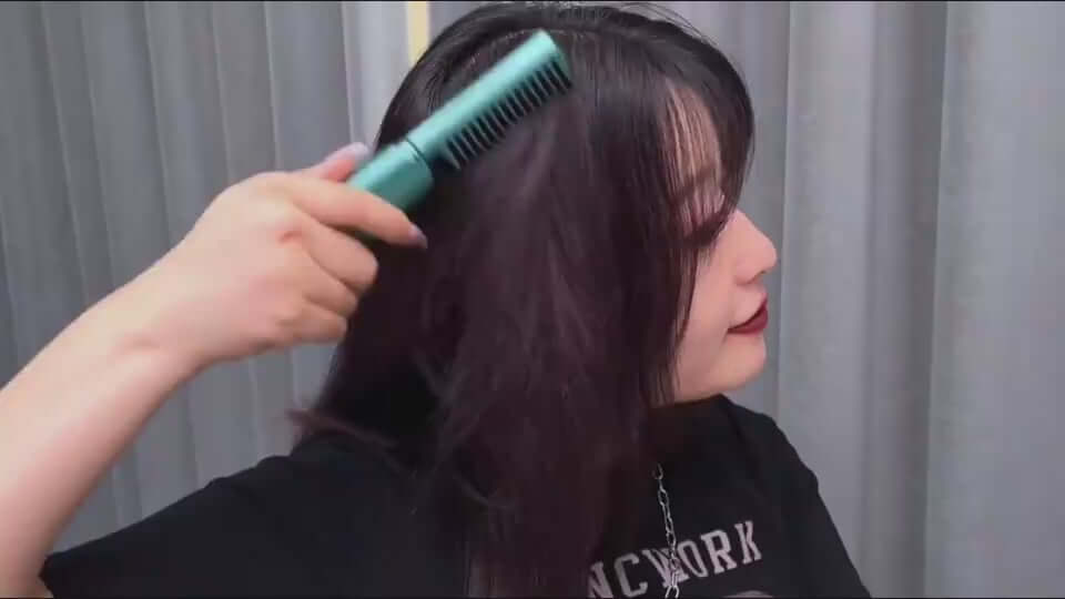 Professional Wireless Hair Straightener Curler Comb Heating