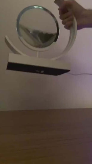 Chinese Style Decorative Glass Hourglass Table Lamp