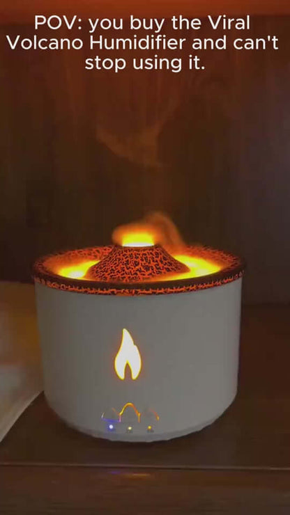 Volcano Flame Diffuser Essential Oil Humidifier & LED