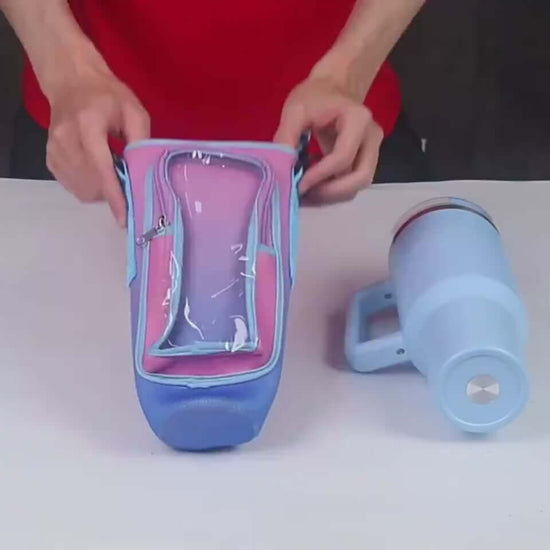 40oz Cup Cover Neoprene Sleeve with Transparent Touch Screen