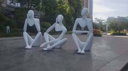 Thinker Statue Abstract Figure Sculpture