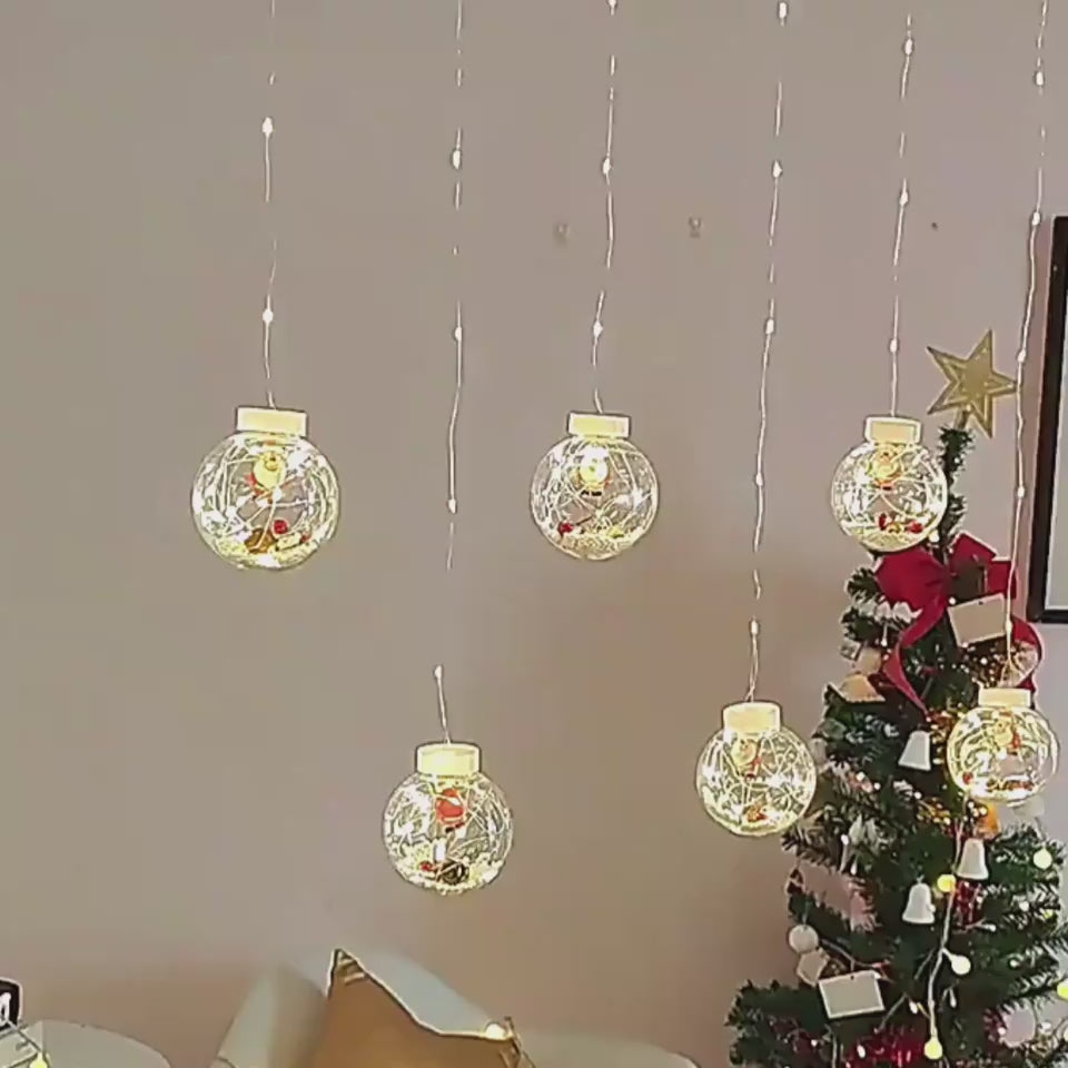 Christmas Led Wishing Ball String Lights Decorations