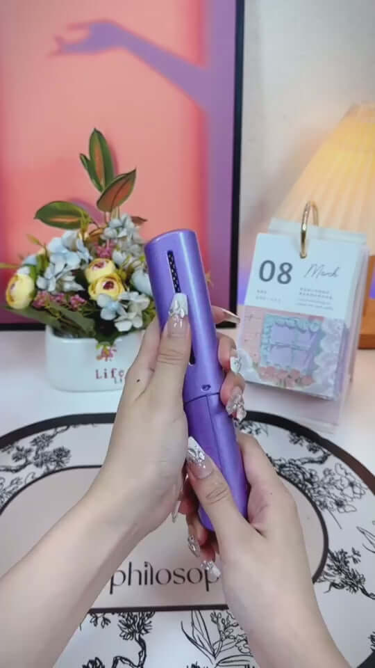 Professional Wireless Hair Straightener Curler Comb Heating