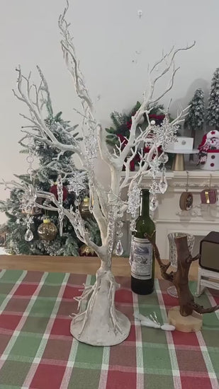 10pcs acrylic Christmas tree hanging ornaments