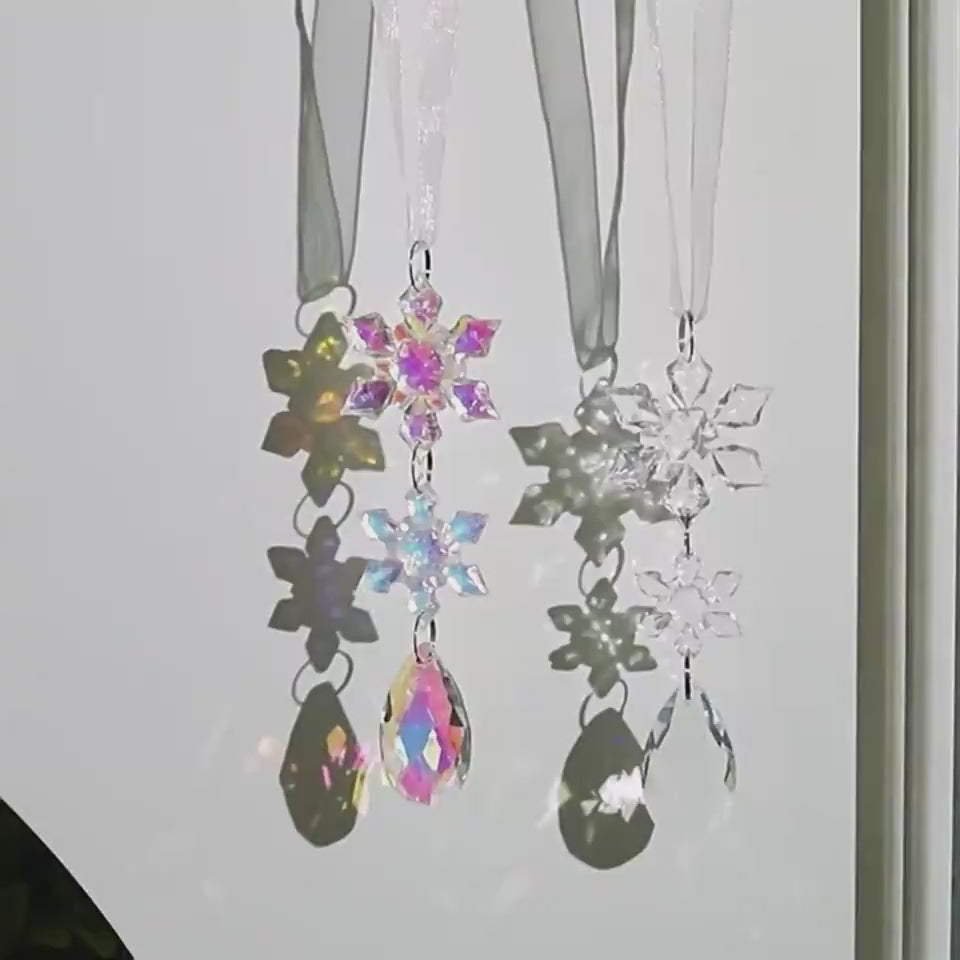 10pcs acrylic Christmas tree hanging ornaments